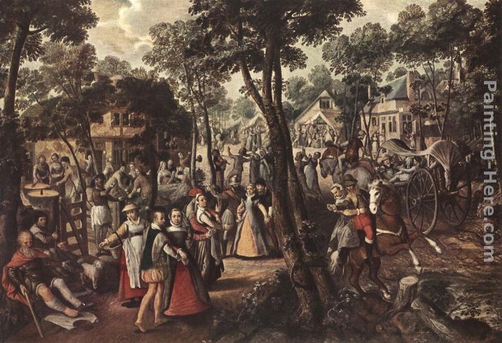 Village Feast painting - Joachim Beuckelaer Village Feast art painting